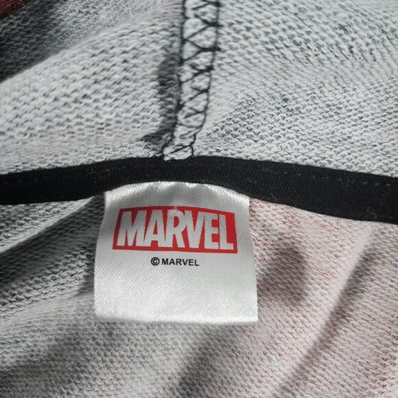 Marvel Deadpool Falling Men's Size M Short Sleeve Hoodie Pullover Red Tie Dye - Picture 3 of 8